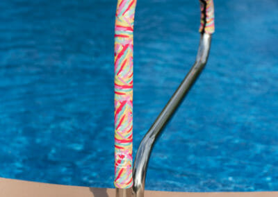 festival pattern safety grip pool handrail cover